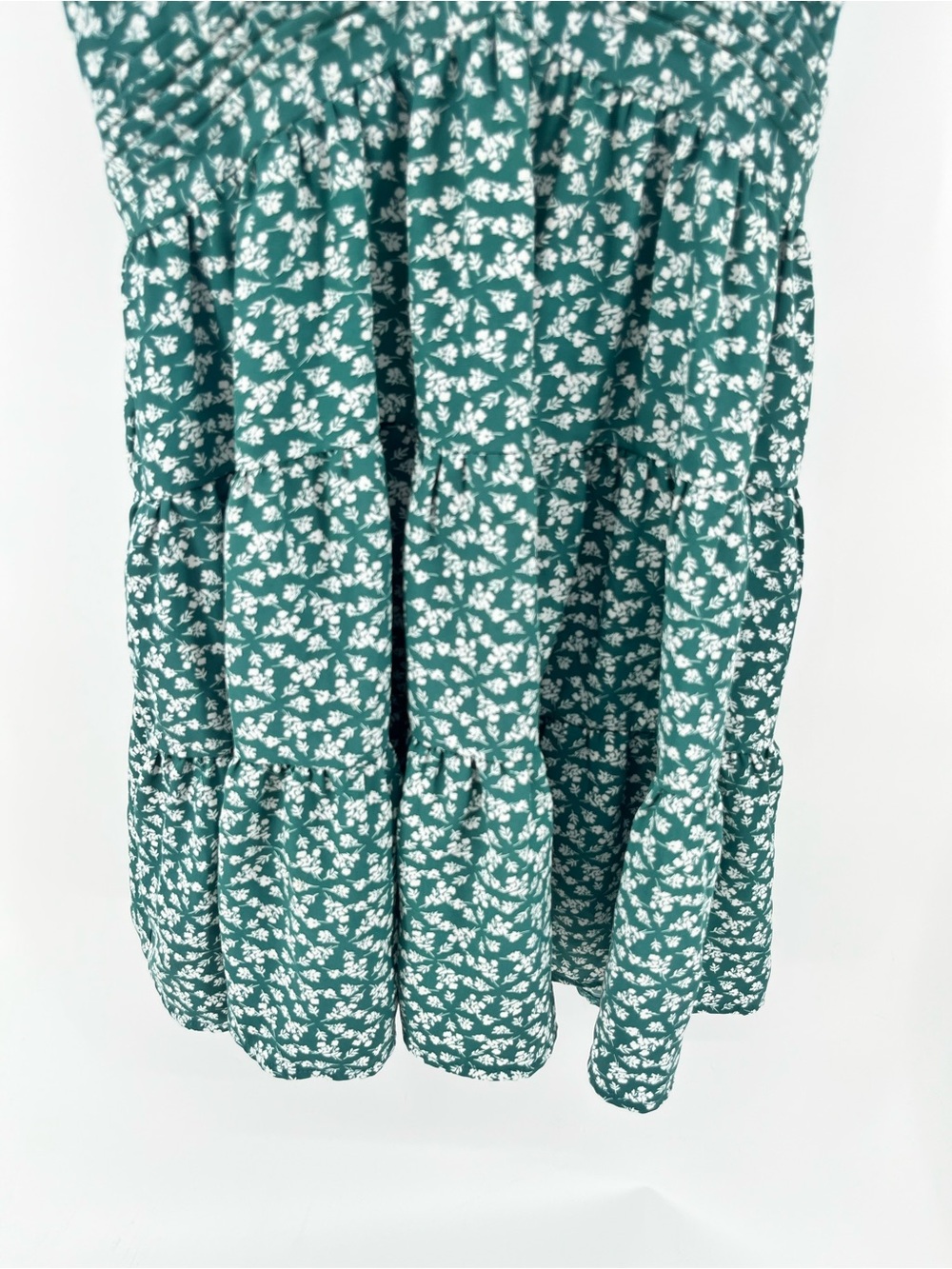 Mooloola Green Floral Mini Dress Size 10 Cottagecore Babydoll Sundress - Picture 7 of 9